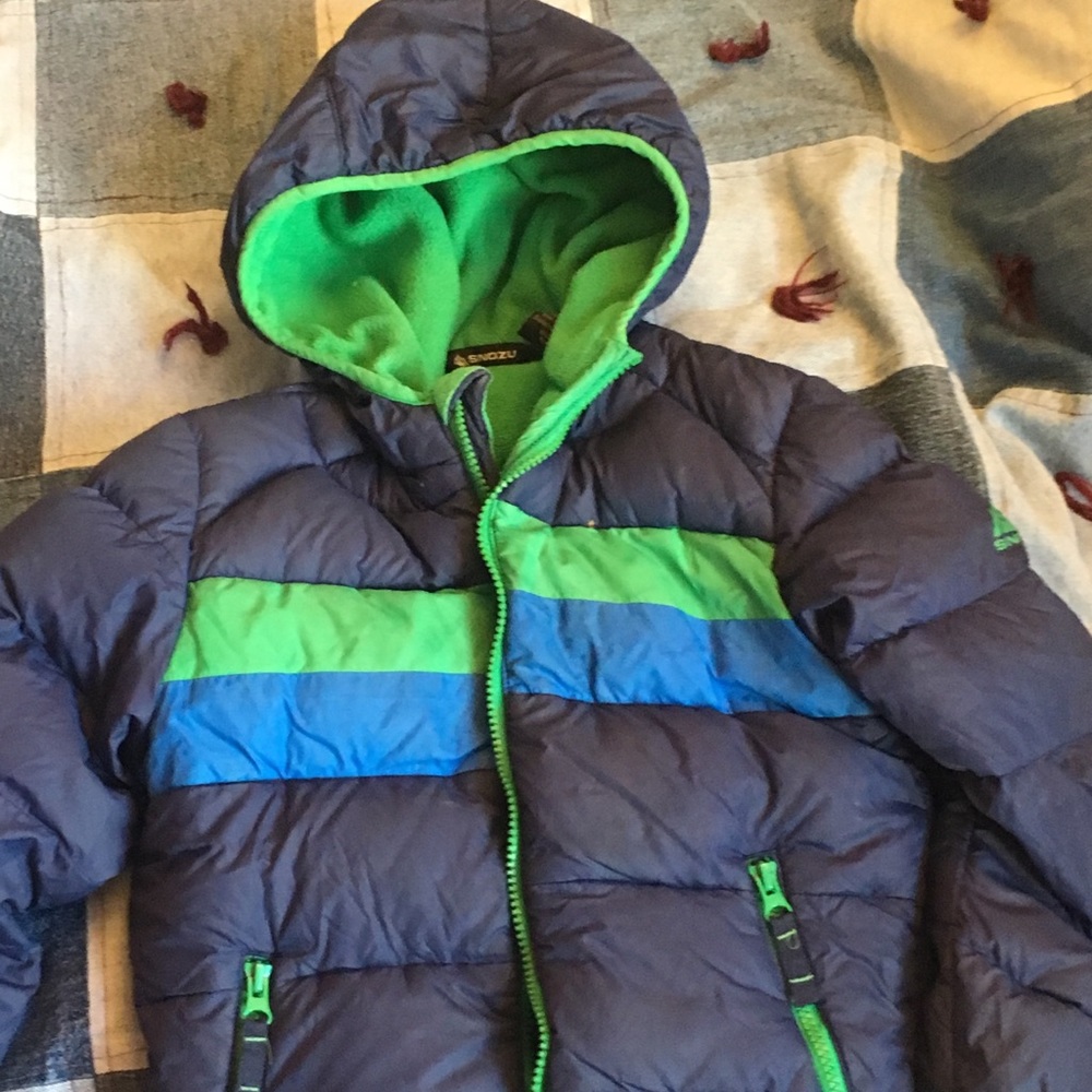 Boys’ Puffy Blue Winter Jacket